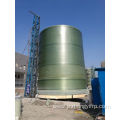 Site made large diameter chemical water tank